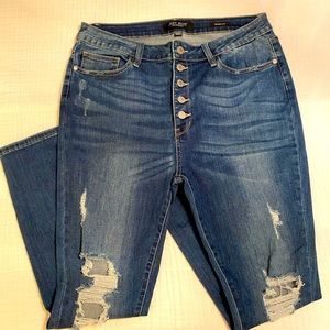 Judy Blue Button Fly Skinny Jeans